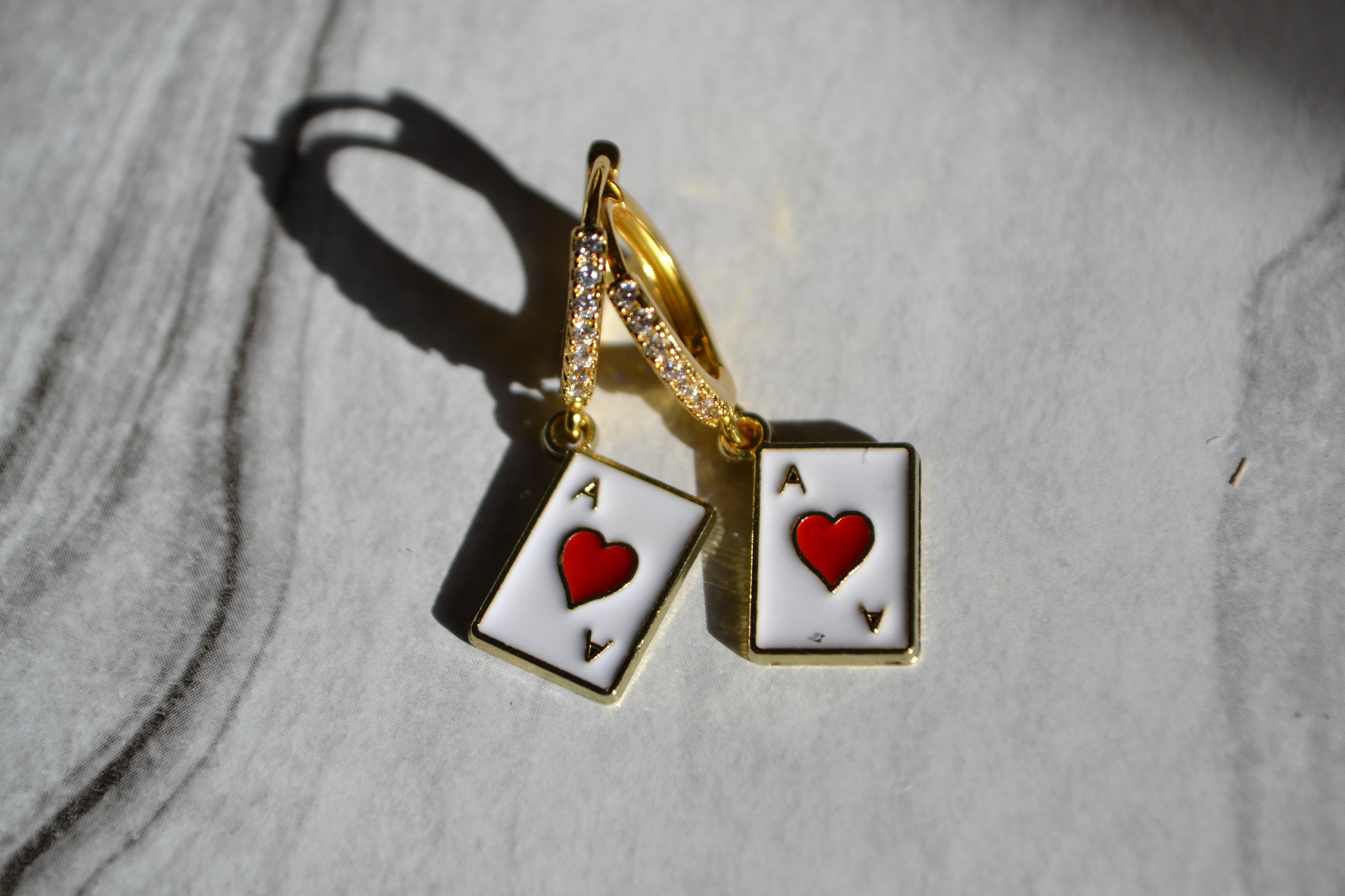 ace of hearts earrings